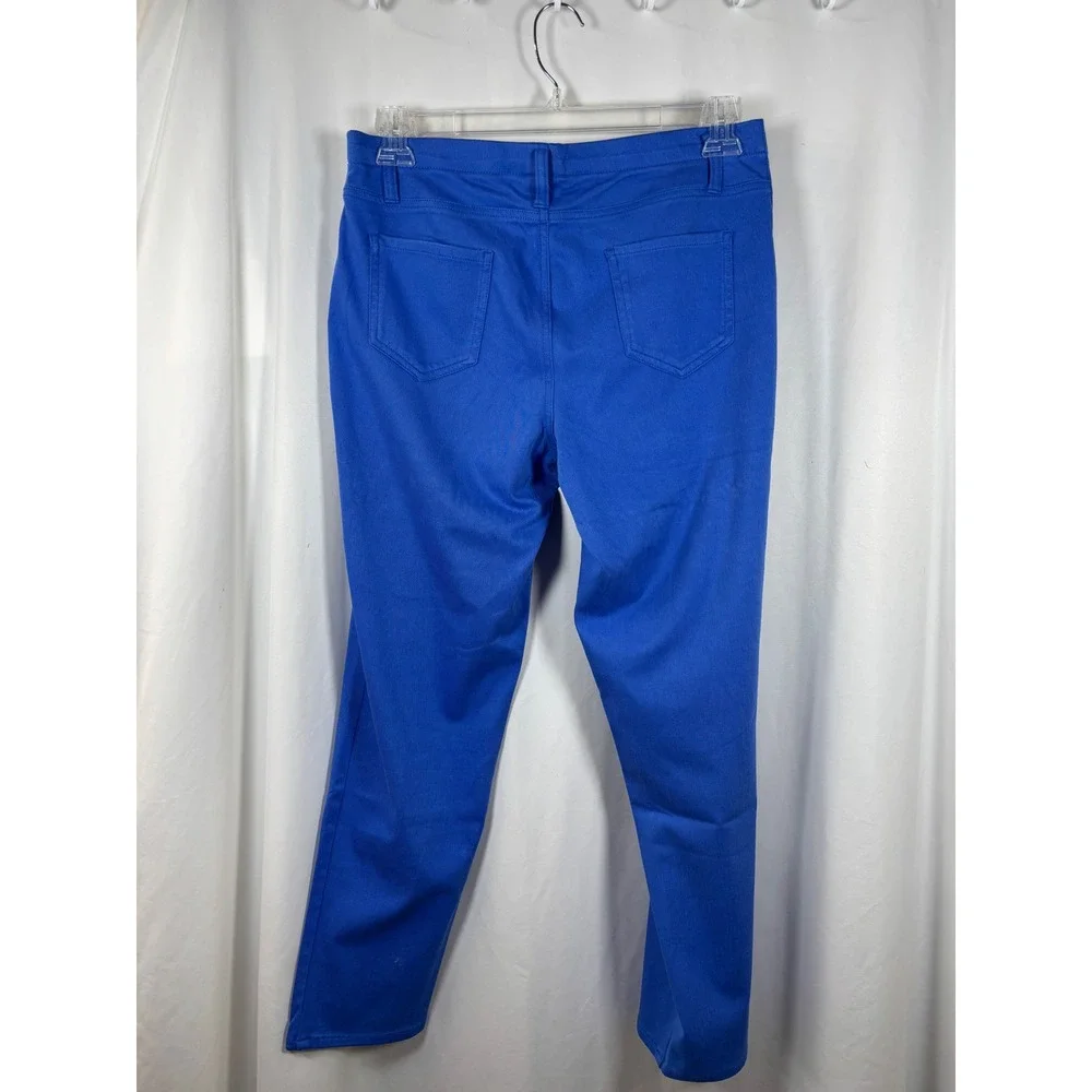 Faded Glory Womens Royal Blue Pull On Jeggings Stretch Tapered Pants XL 16-18